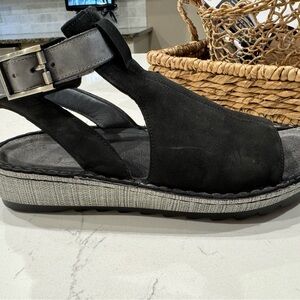 Naot Black Women's Sandals with Buckle